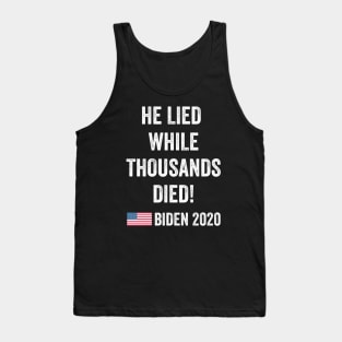 He Lied Anti-Trump Tank Top